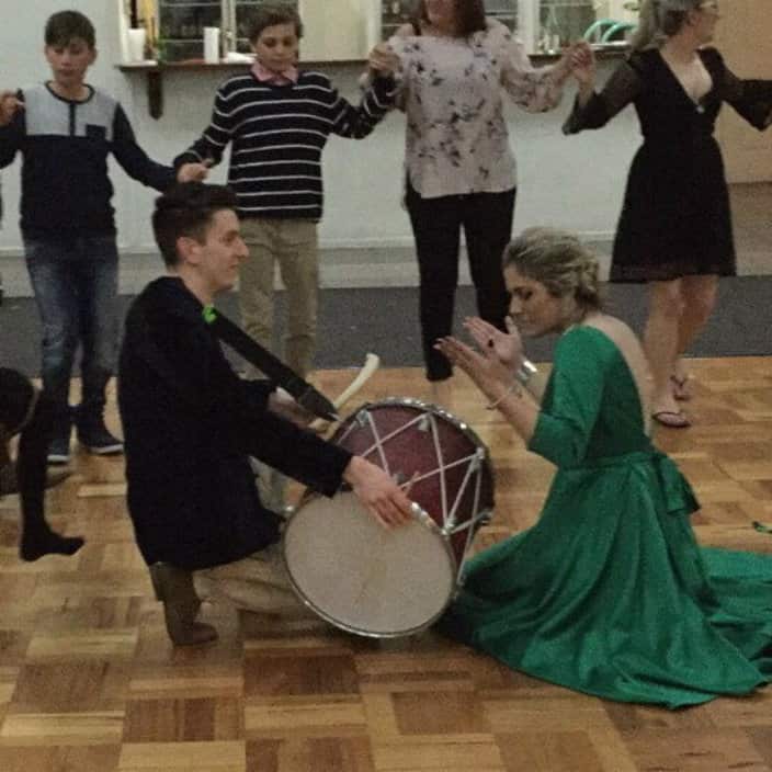 Macedonian bagpipe playing