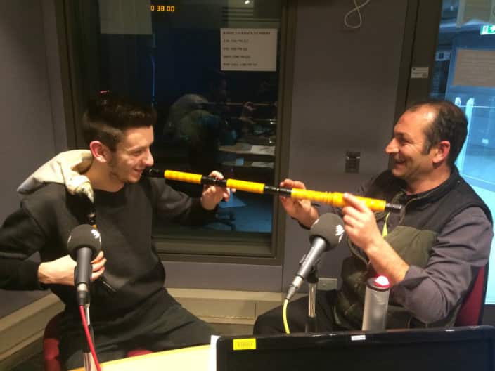 Macedonian bagpipe playing