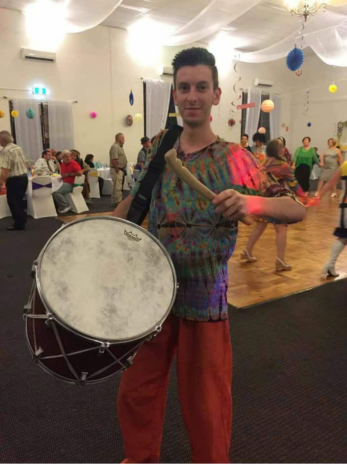 Macedonian bagpipe playing