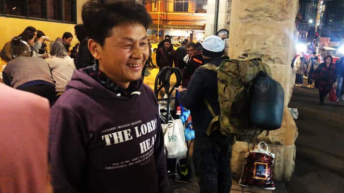 Mr Jung Sang Ihn, the initiator of the Korean volunteering activity for the homeless community in Sydney 