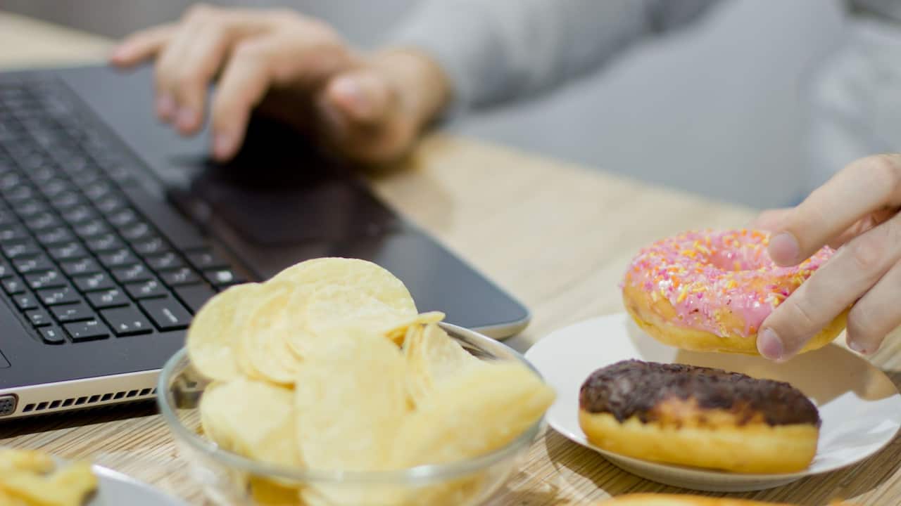 Working with junk food