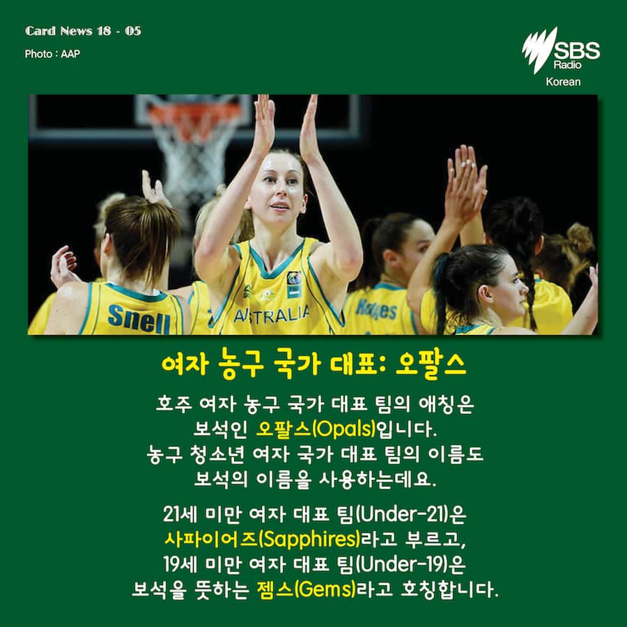 Card News: Do you know nicknames for the Australian national sports team? 