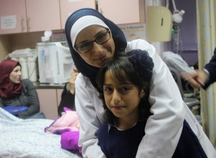 Dr Khadra Salami, pediatric oncologist at Augusta Victoria Hospital. Image via Project Rozana