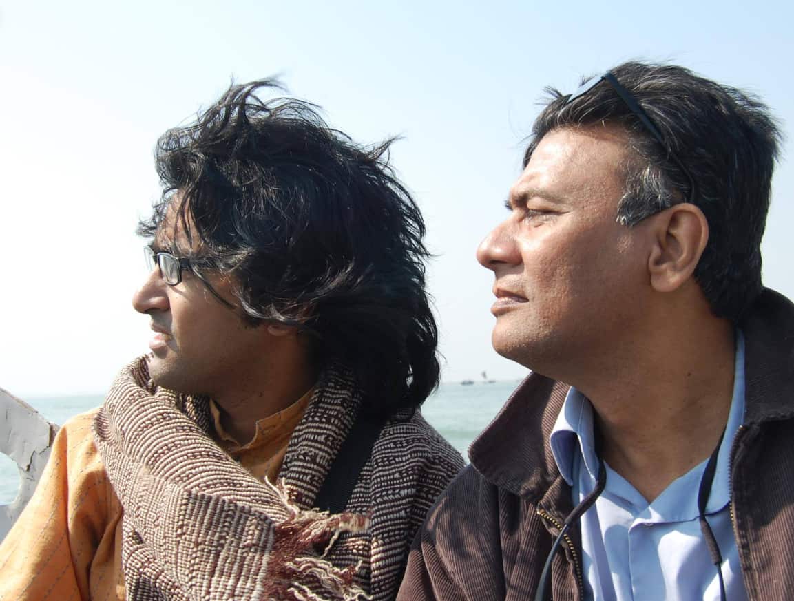 Kamar Ahmad Simon (L) is seen with late filmmaker Tareque Masud (R) who is regarded as one of the celebrated filmmaker in Bangladesh Film industry. 