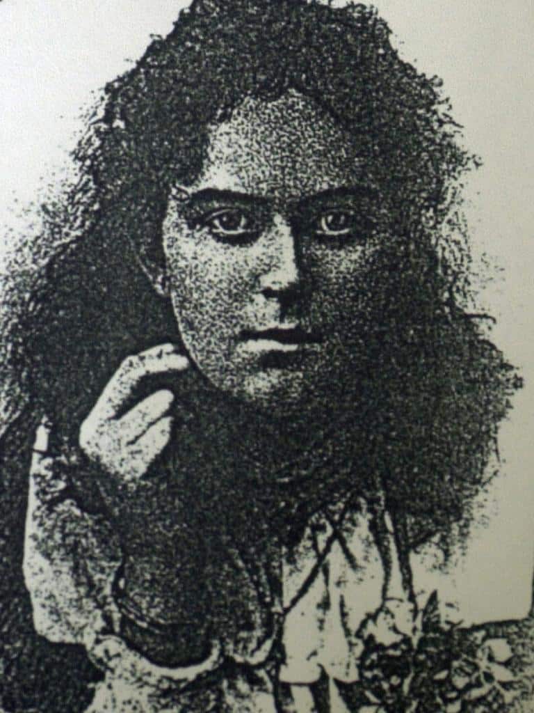 Retrato de la prostituta asesinada que supuestamente aparecería como fantasma en el hotel de Kapunda.