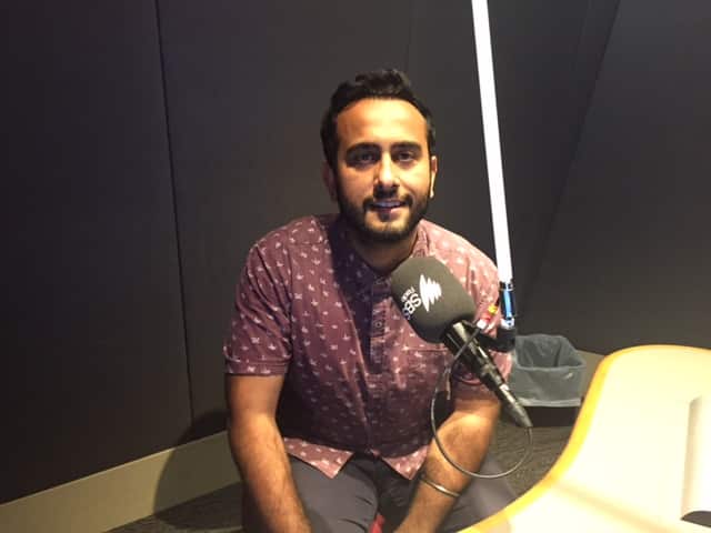 Karan Vir Sharma at SBS studios in Melbourne 