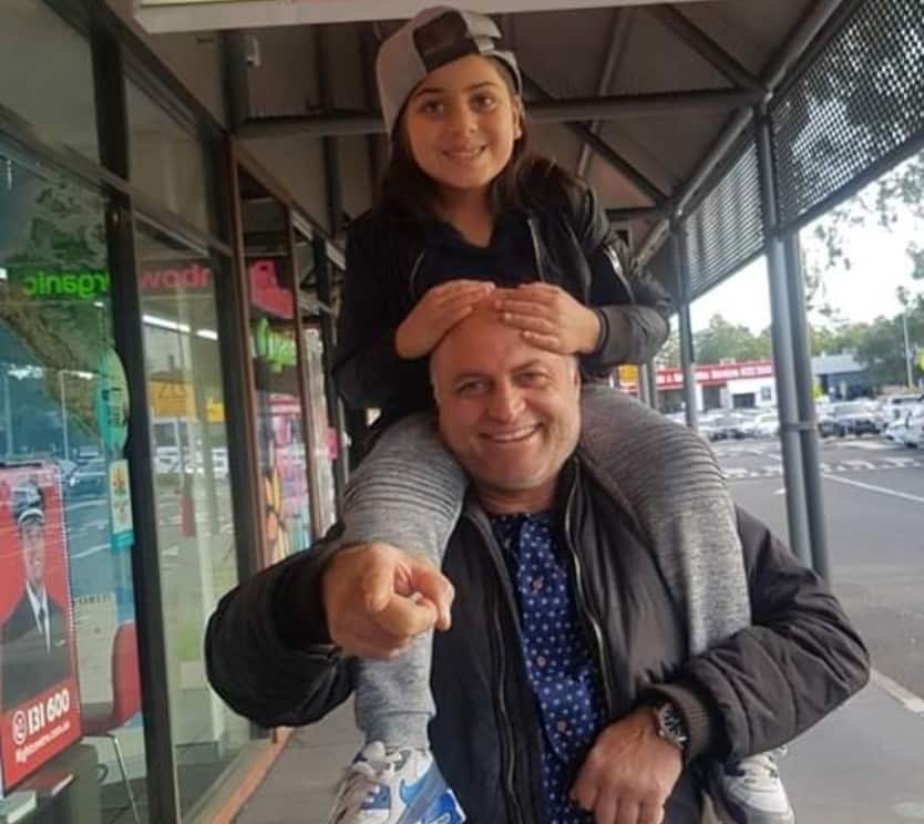 Cr Ahmad Karanouh with daughter