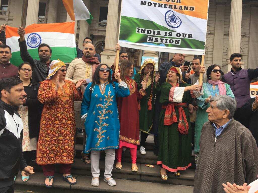 Indian Australians march in Melbourne for Indian Unity 
