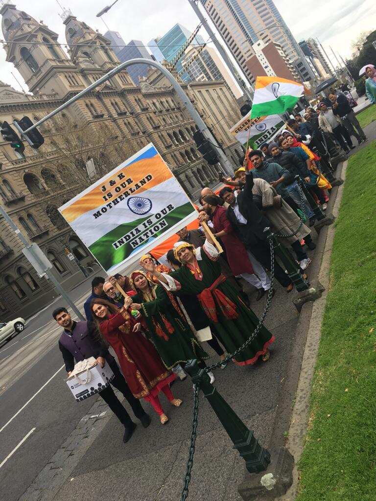 Indian Australians march in Melbourne for Indian Unity 