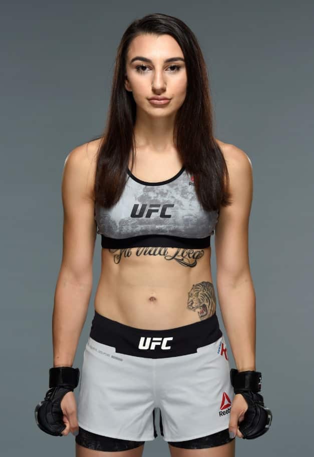 Nadia Kassem poses for a portrait during a UFC photo session on November 16, 2017 in Sydney, Australia.