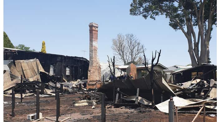 Khairy Khalaf's burnt house