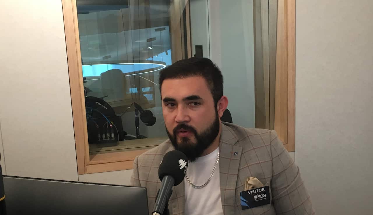 Khan Hazara is one of the organizers of the Smile for Refugee concert