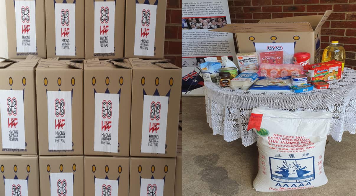 HAF & VMC food relief to Hmong Victoria
