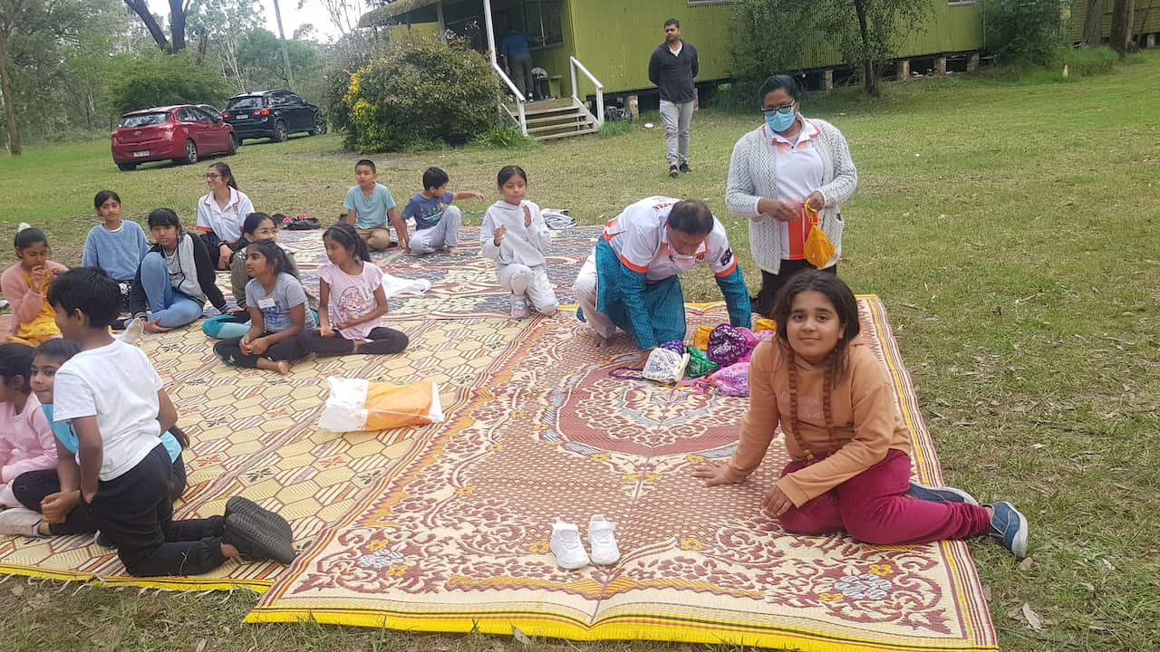 Kids participating in Motivation and wellbeing camp organised by GSPSS.