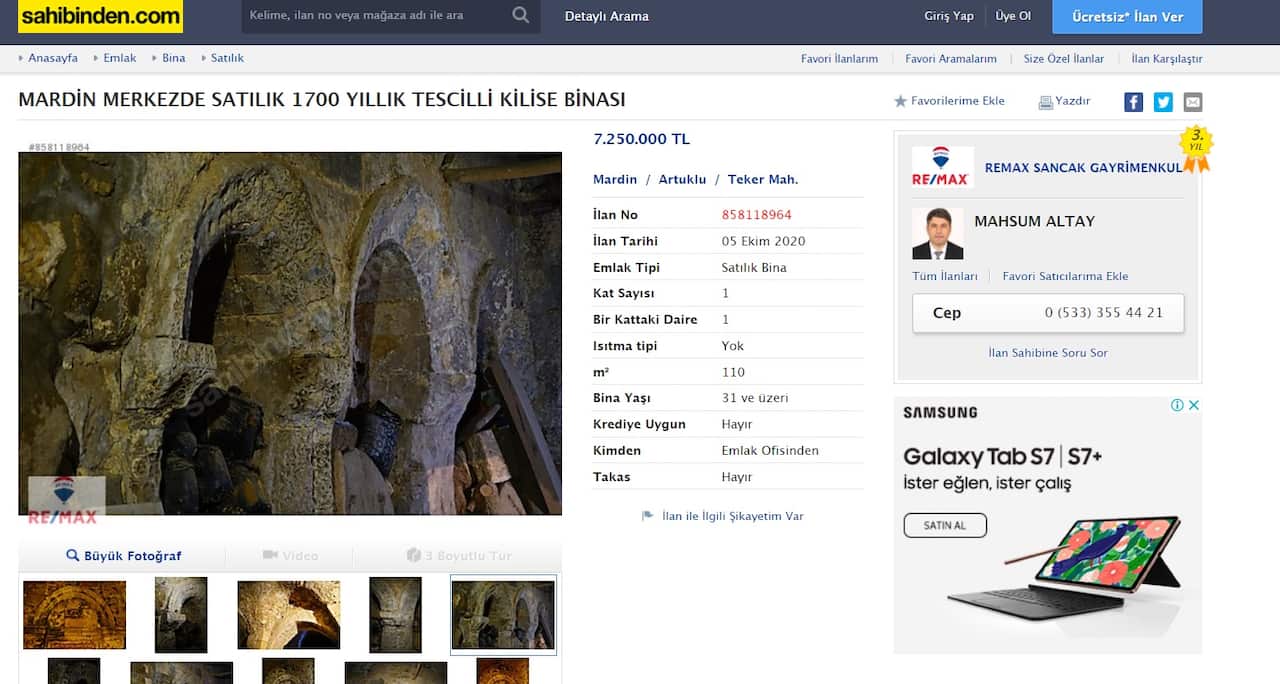 Church sale ad