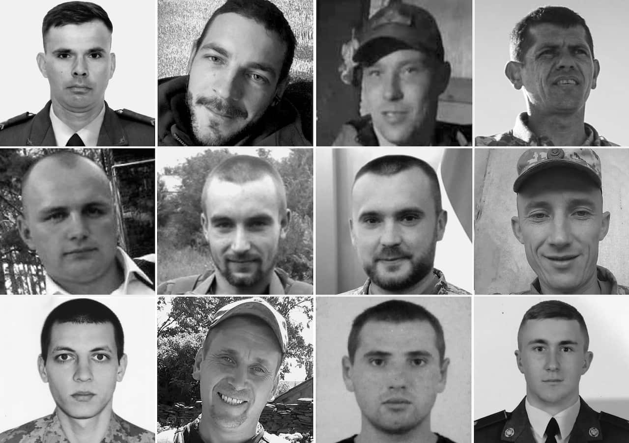 Ukrainians killed by Russian army...