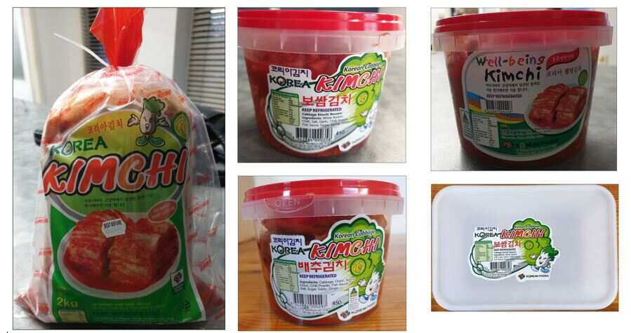 Recall: Korean Foods Kimchi