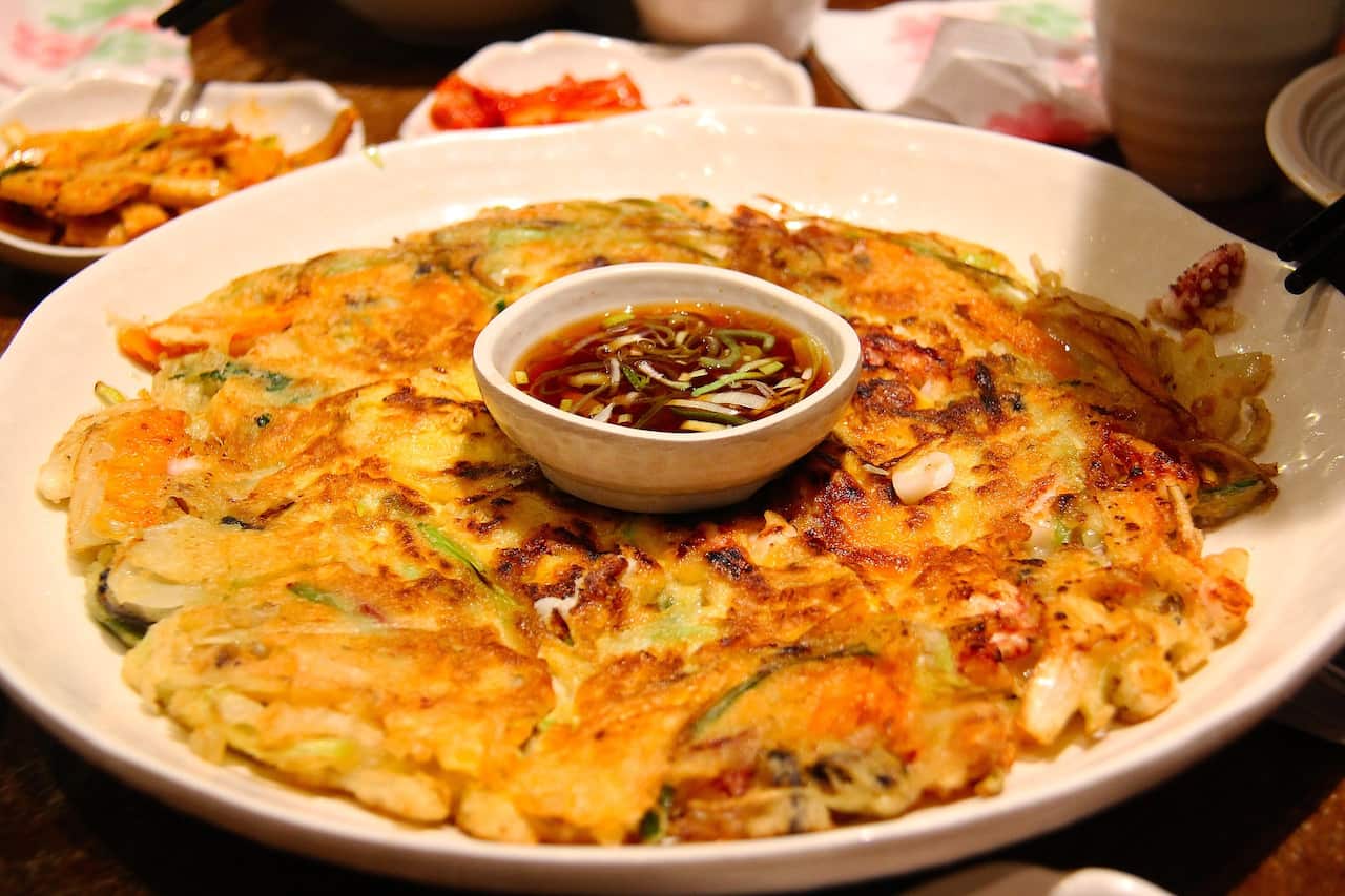 Kimchi pancake
