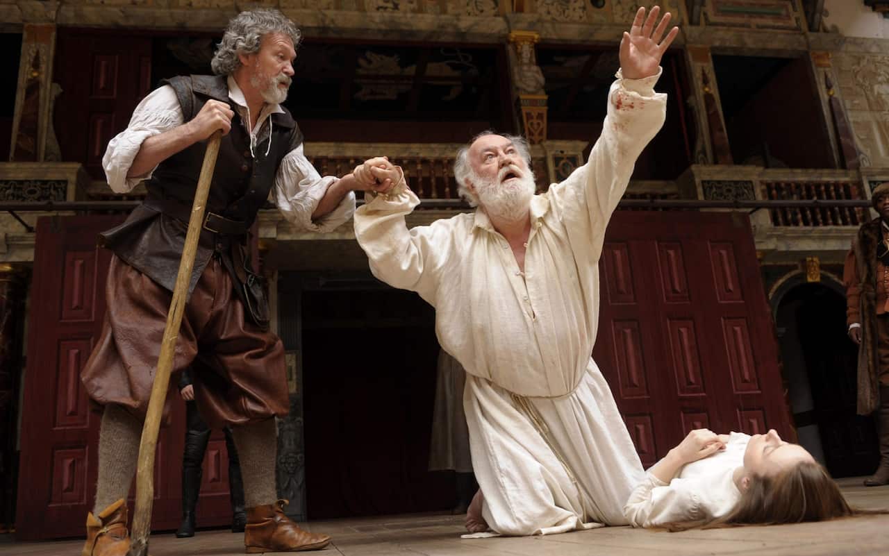 Scene from theatre play performance of King Lear
