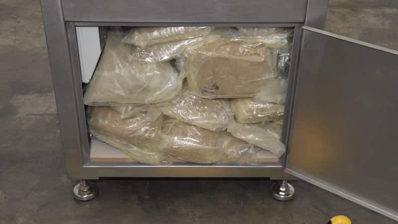 The MDMA was concealed in four industrial mincing machines 