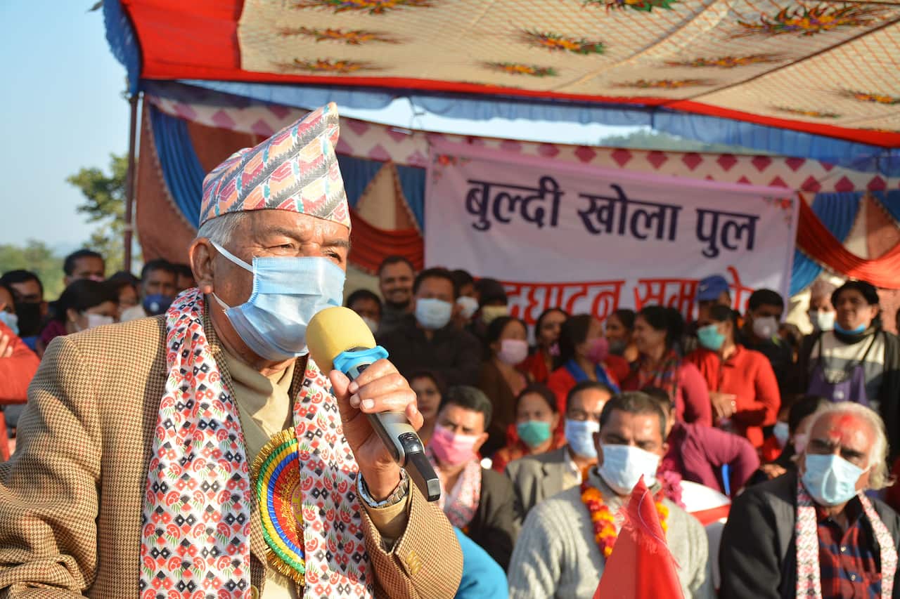 Ram Chandra Paudel, senior leader from Nepali Congress party was arrested in Damauli, Tanahu on 3 Dec 2020