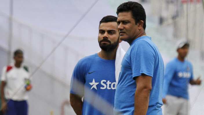 Virat Kohli and Anil Kumble