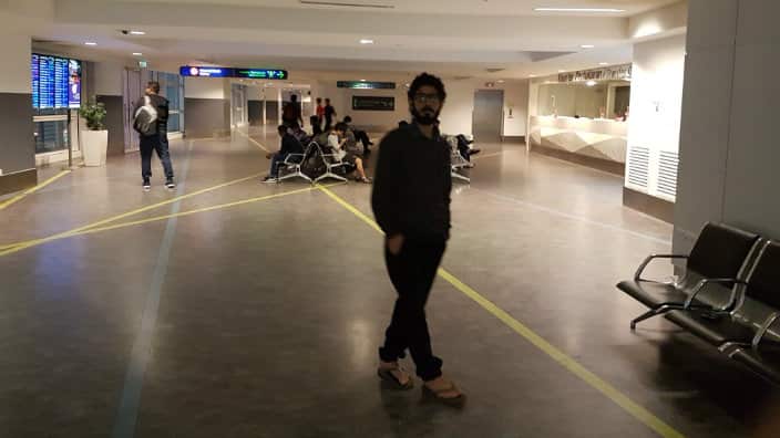 Hassan Al Kontar in Kuala Lumpur airport