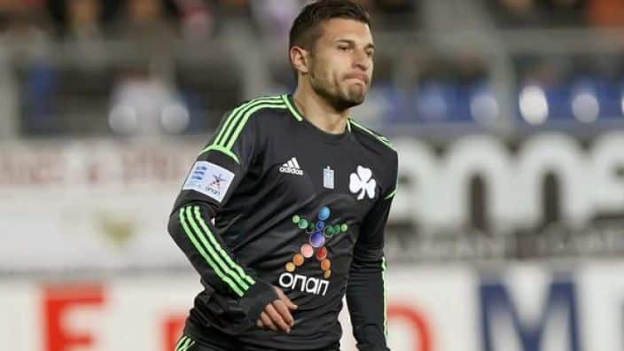 Kosta Barbarouses when he was playing with Panathinaikos