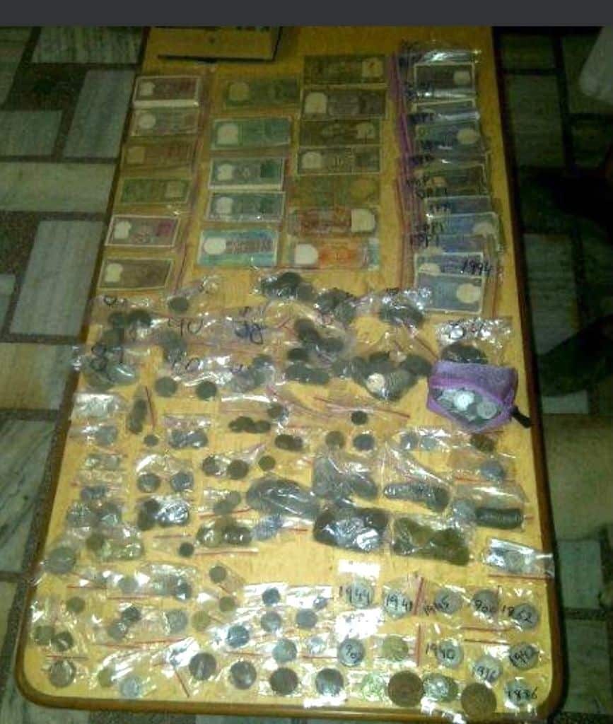 Sarbrinder Singh Kular has a collection of over ten thousand coins. 