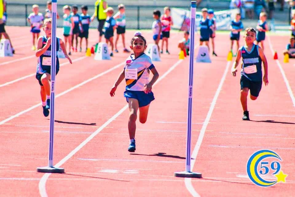 A young player (middle) of Diamond Sports Club, Cranbourne.