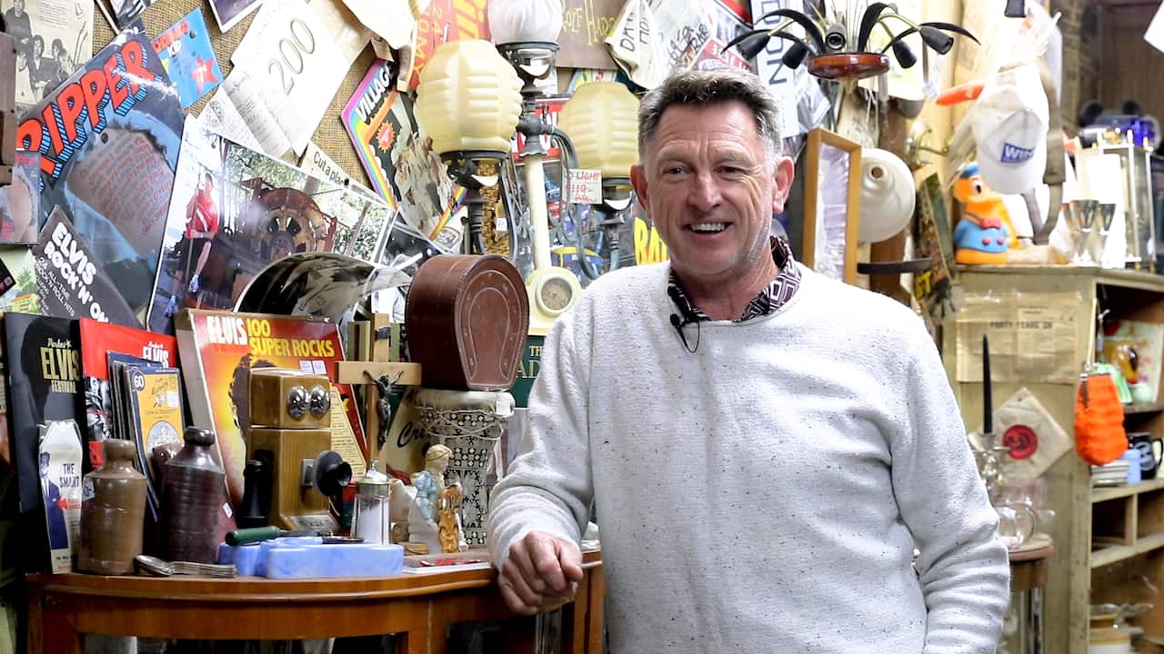 Kerry Condon runs Darcy's Old Wares at Lucknow in NSW