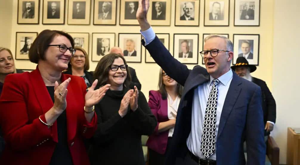 Prime Minister Anthony Albanese addressed the Labor caucus on Tuesday. Source: AAP / LUKAS COCH/ AAP