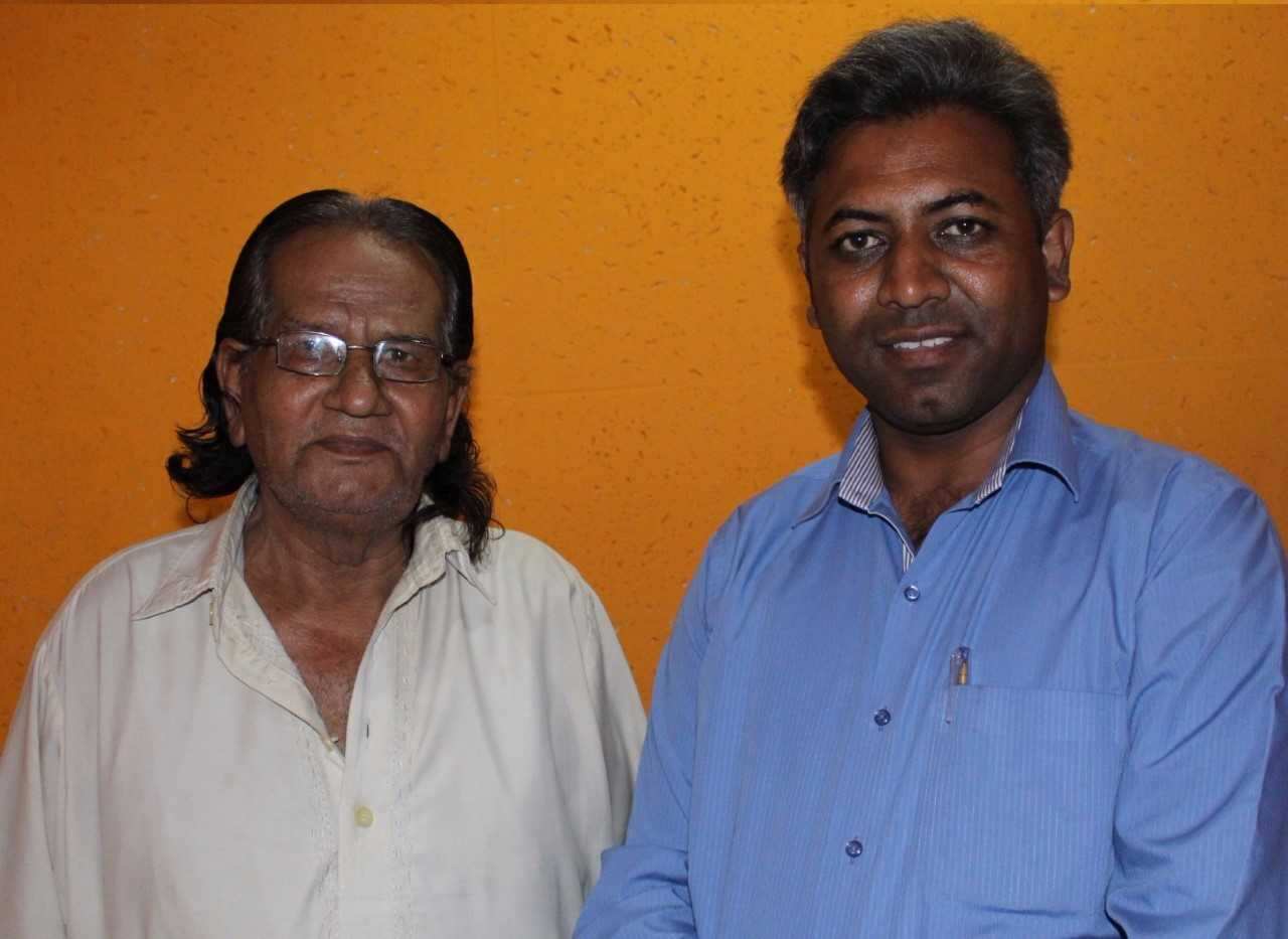 Janab Adal Minhas Lahori with SBS Punjabi's Masood Mallhi