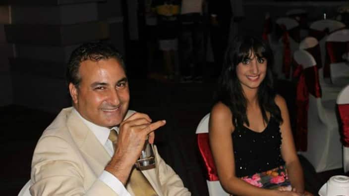 Hazem Hamouda with his daughter Lamisse Hamouda in Cairo 2014