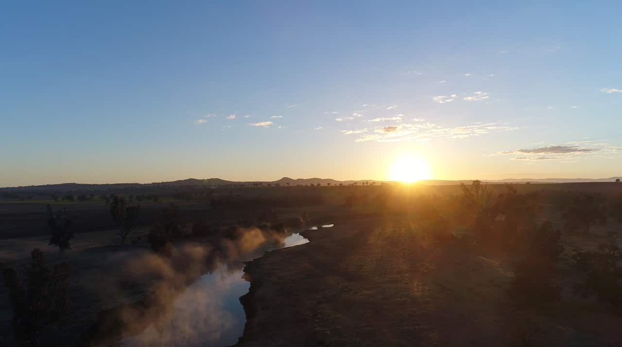 Looking over country Tamworth