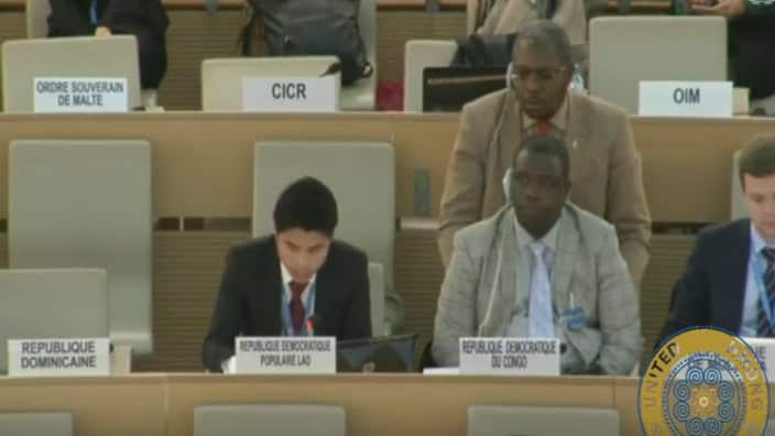 Lao delegation at UNHRC
