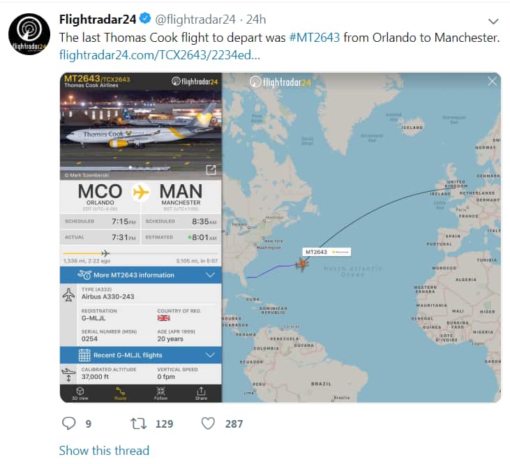 Thomas Cook Bankrupt