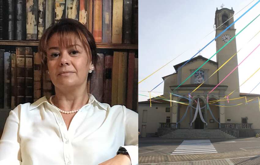 Emigrata in Australia 23 anni fa, Laura è originaria della provincia di Varese, dove vive ancora la sua famiglia. A dx la chiesa di Sant'Alessandro ad Albizzate