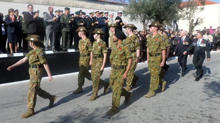 The 30th Australian Army Cadet on Lemnos island