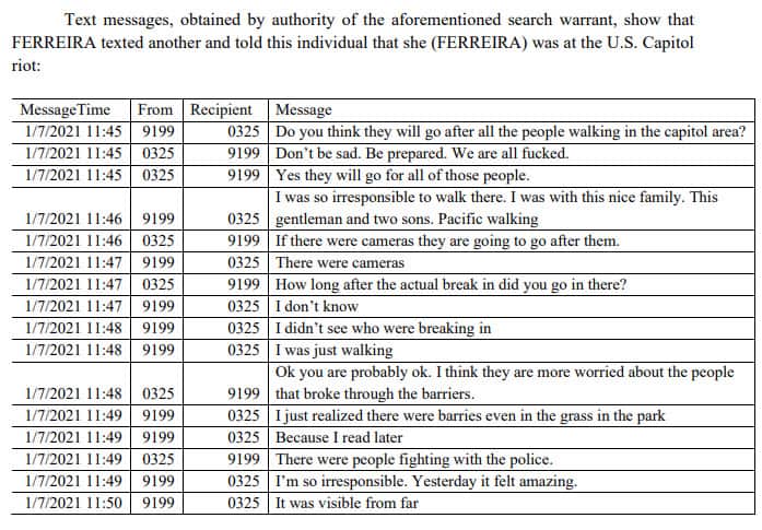 Brasileira na invasão ao Capitólio