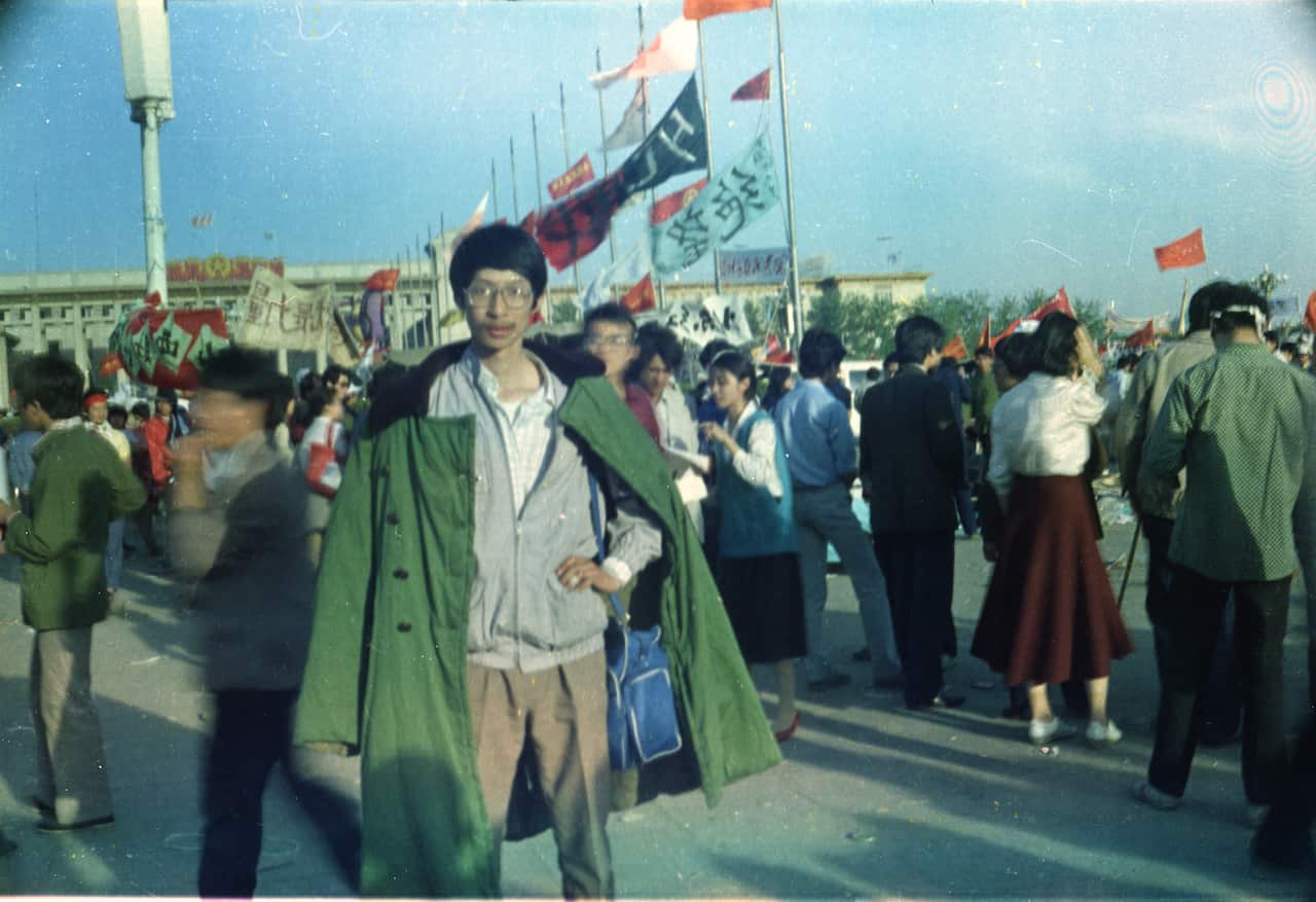 Li Gang, former teacher of Peking University at Tiananmen Sq, 1989