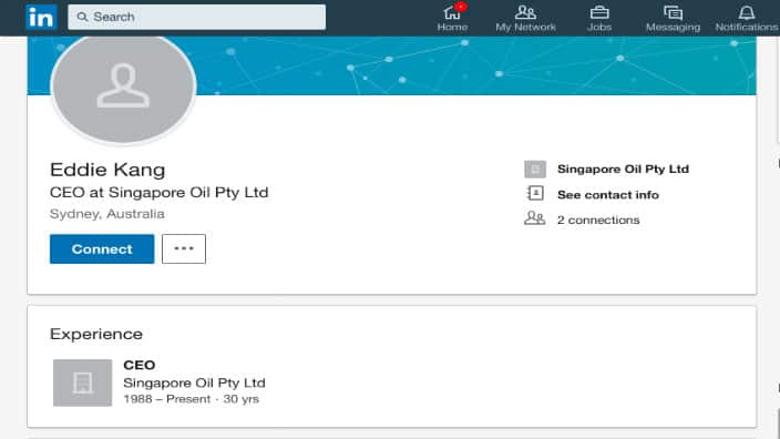 Eddie Kang's linkedin profile