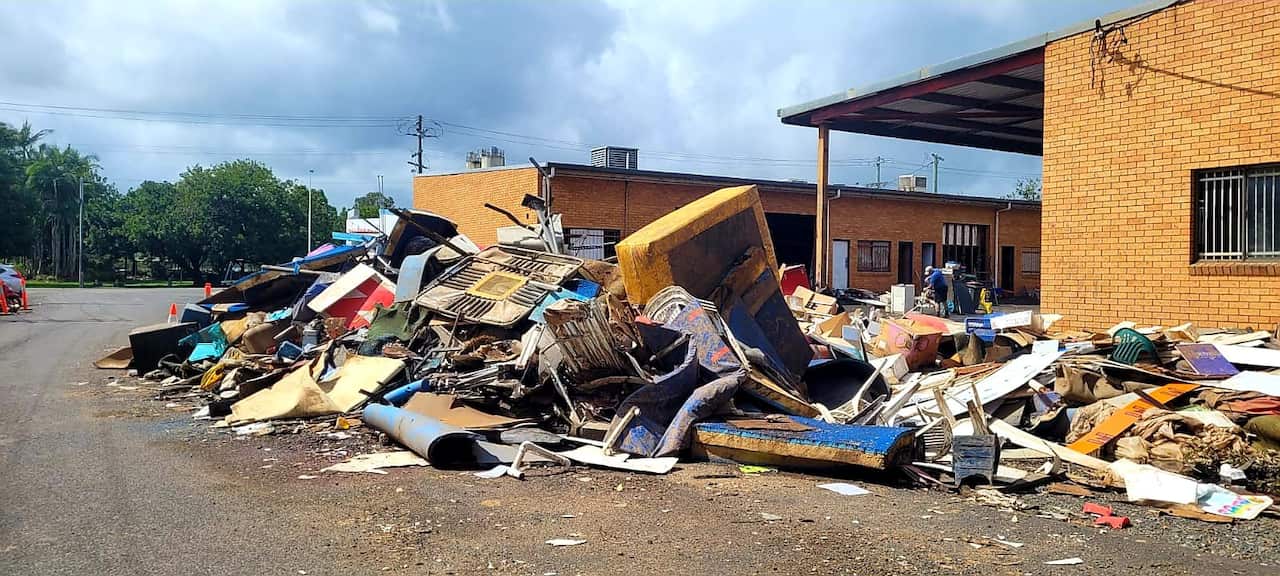 Flood affected Lismore