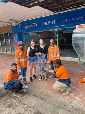 Mr Shukur and his team meet Lismore locals.