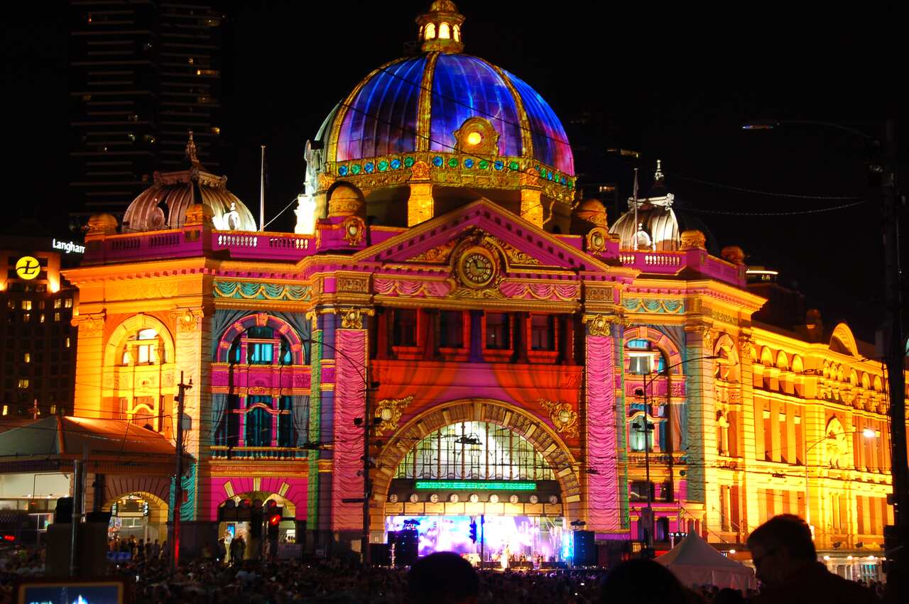 Melbourne's iconic Finders St Station