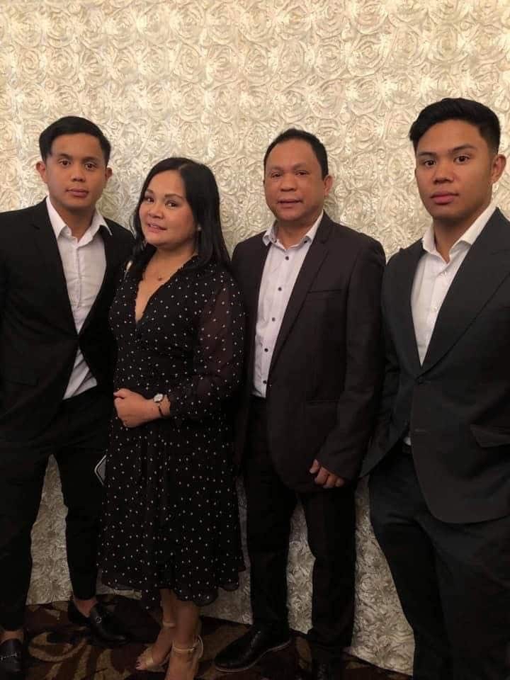 Leo and Lolet Dalisay with their sons.