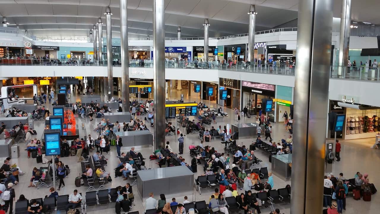 Airports on Saturday suggested all people arriving into the UK will need to quarantine for 14 days at a registered address 