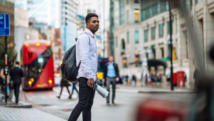 Young man with Indian origins living in London, United Kingdom