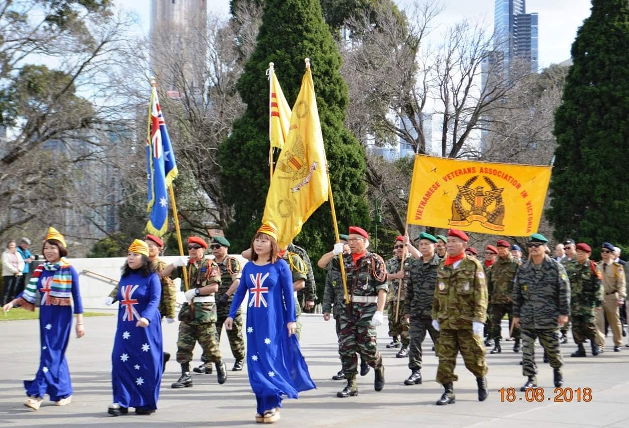 Cựu quân nhân QLVNCH tham gia Vietnam Veterans Day ở Melbourne 18/8/2018