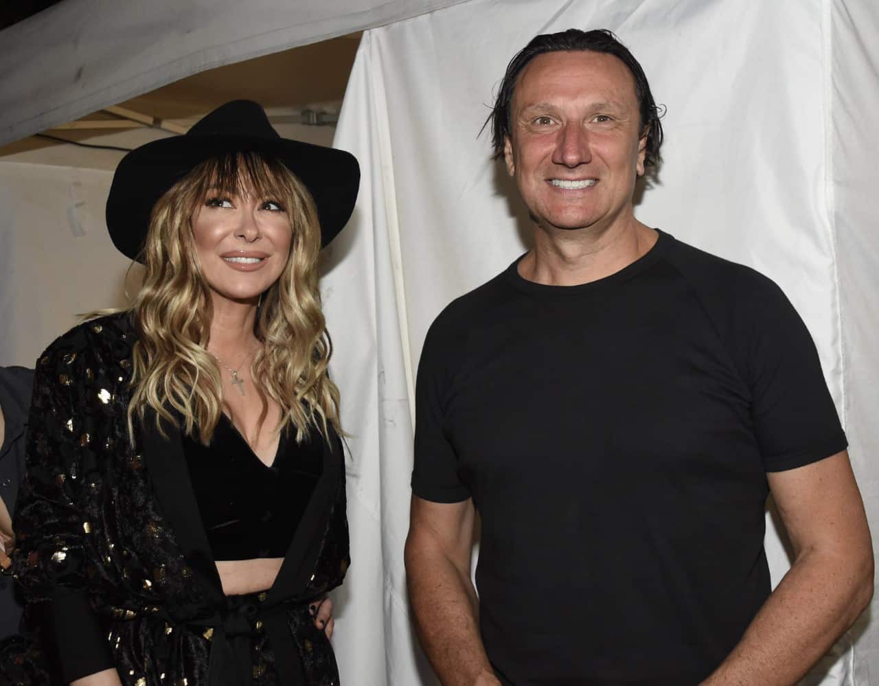 Melina Aslanidou with GCMV President Bill Papastergiadis